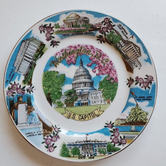Commemorative Washington D.C. Plate - Picture 1 of 5
